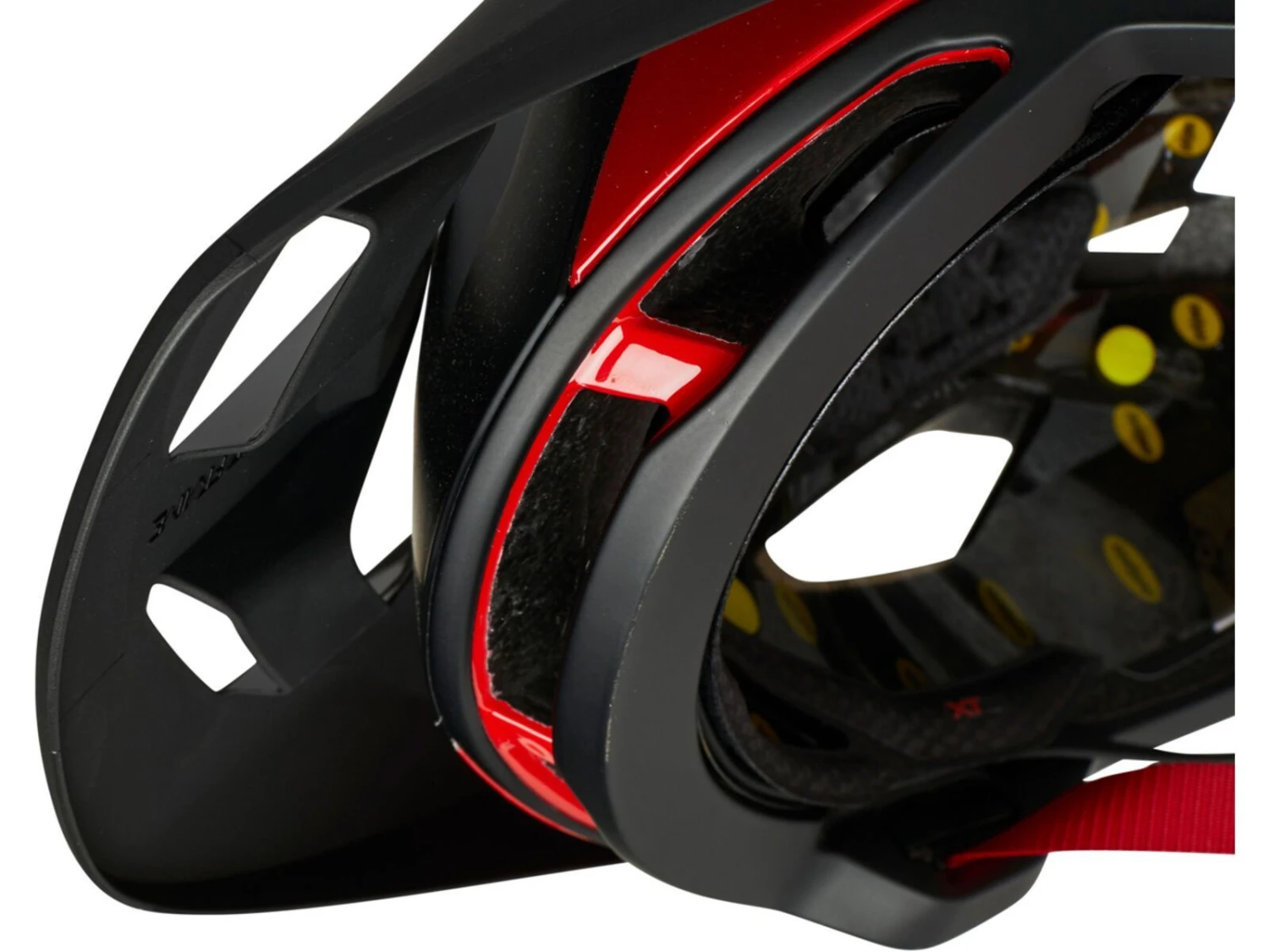 Fox Speedframe Pro Helmet, Black/red 4 Fox Speedframe Pro Helmet, Black/red – Bild 4