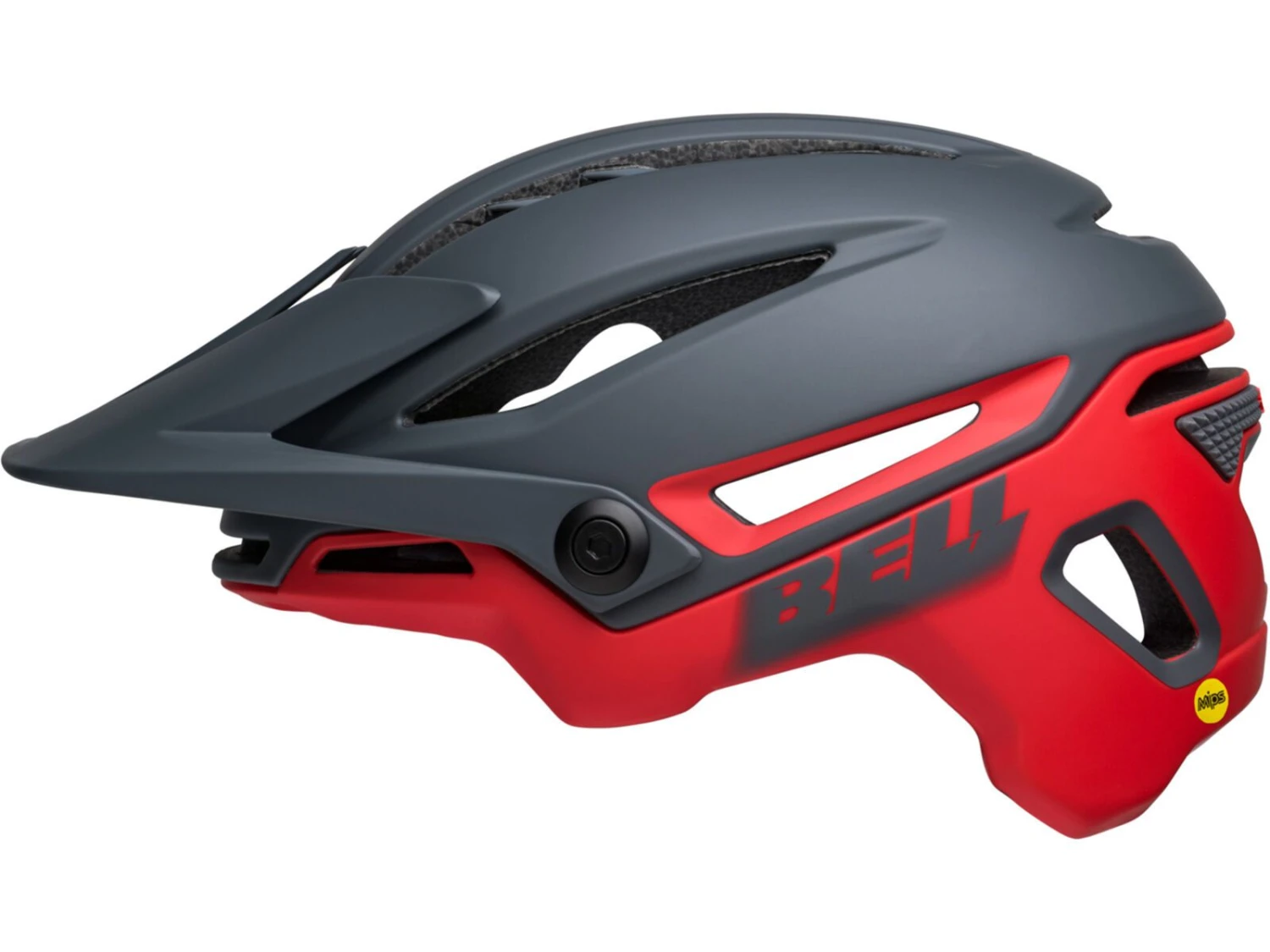 Bell Sixer MIPS, Matte Gray/red 3 Bell Sixer MIPS, Matte Gray/red – Bild 3