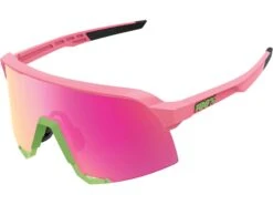 100% S3 - Purple ML Mirror, Matte Washed Out Neon Pink