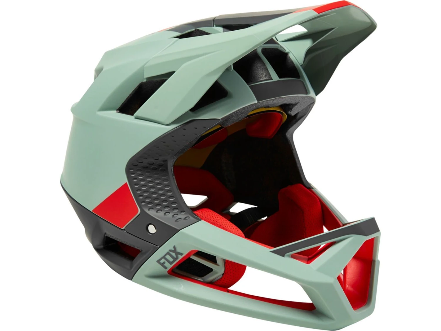 Fox Proframe Helmet Blocked, Eucalyptus 1 Fox Proframe Helmet Blocked, Eucalyptus