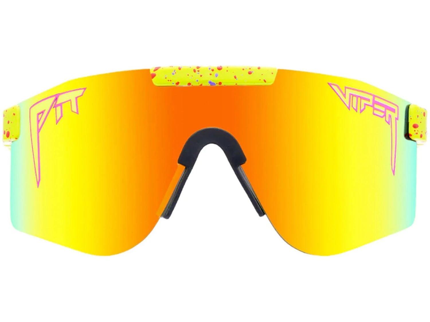 Pit Viper The Originals Double Wide Polarized 1993 - Rainbow Mirror 1 Pit Viper The Originals Double Wide Polarized 1993 - Rainbow Mirror