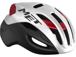MET Rivale MIPS, White Black Red Metallic/matt Glossy