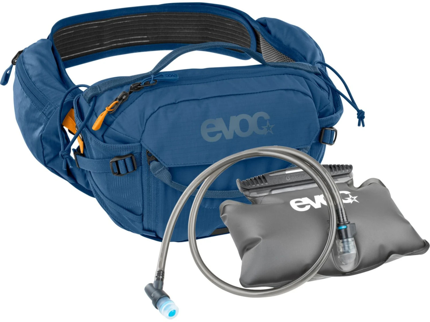 Evoc Hip Pack Pro 3 + Hydration Bladder 1,5, Demin 1 Evoc Hip Pack Pro 3 + Hydration Bladder 1,5, Demin