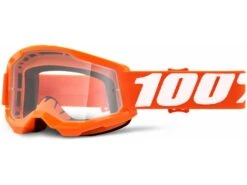 100% Strata 2 Junior Goggle - Clear, Orange