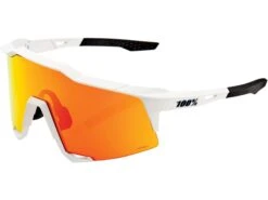 100% Speedcraft - HiPER Red ML Mirror, Soft Tact Off White