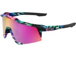 100% Speedcraft Peter Sagan LE - HiPER Purple ML Mirror, Soft Tact Tie Dye