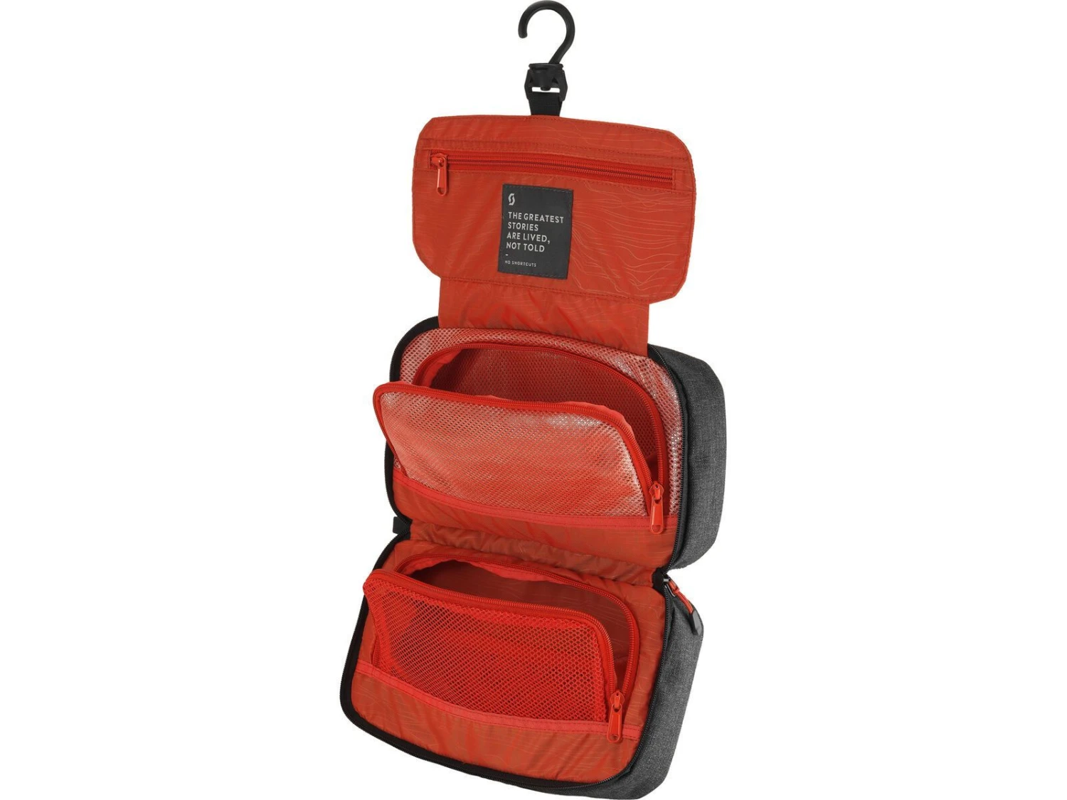 Scott Toiletry Bag, Dark Grey/red Clay 2 Scott Toiletry Bag, Dark Grey/red Clay – Bild 2