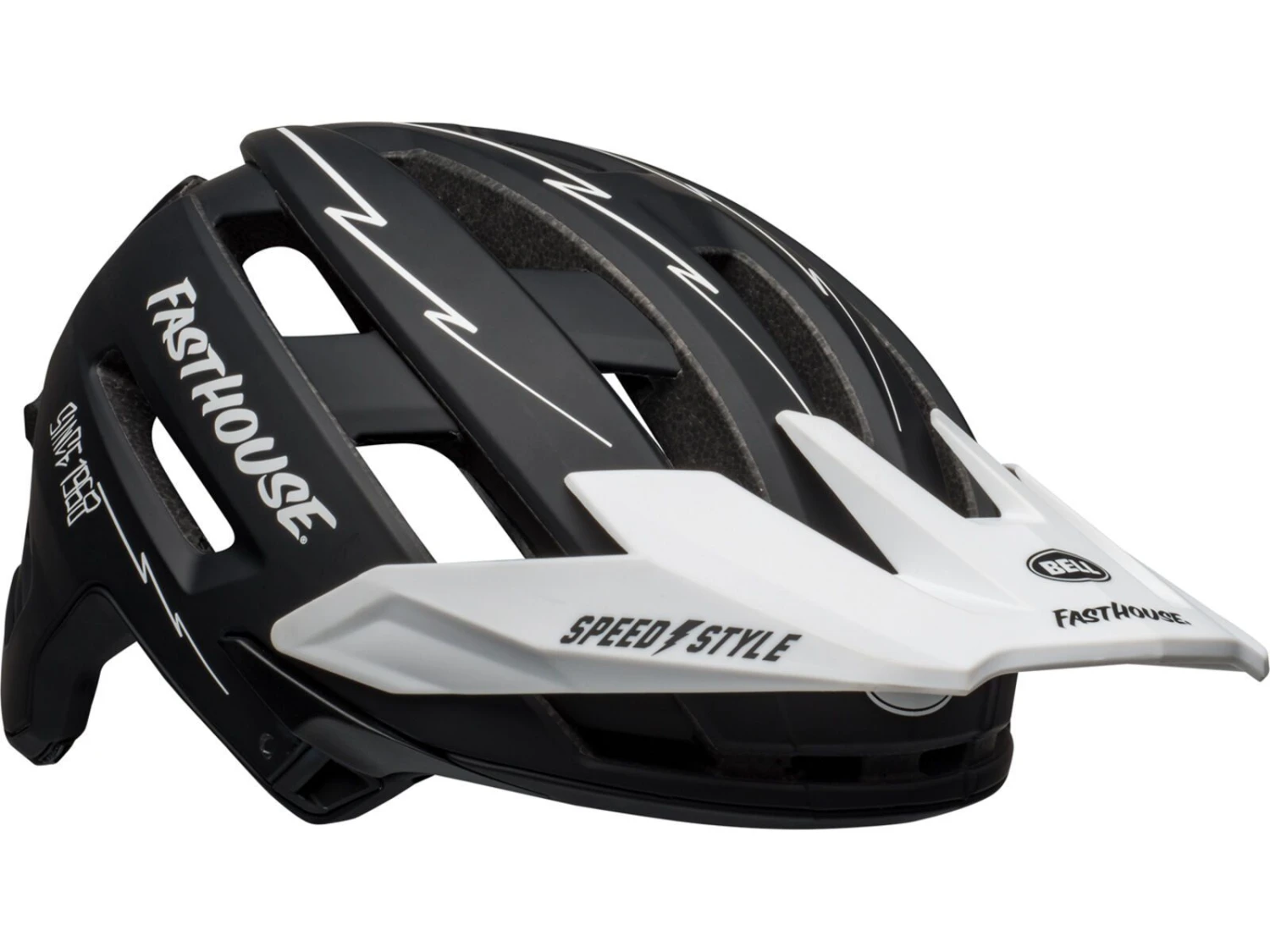 Bell Super Air Spherical MIPS Fasthouse, Matte Black/white Fasthouse 4 Bell Super Air Spherical MIPS Fasthouse, Matte Black/white Fasthouse – Bild 4