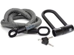 Tex-Lock Eyelet L 160 Cm + X-Lock, Grey/black