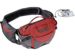Evoc Hip Pack Pro 3 + Hydration Bladder 1,5, Carbon Grey/chili Red