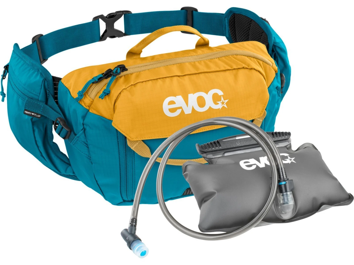 Evoc Hip Pack 3 + Hydration Bladder 1,5, Ocean/loam 1 Evoc Hip Pack 3 + Hydration Bladder 1,5, Ocean/loam