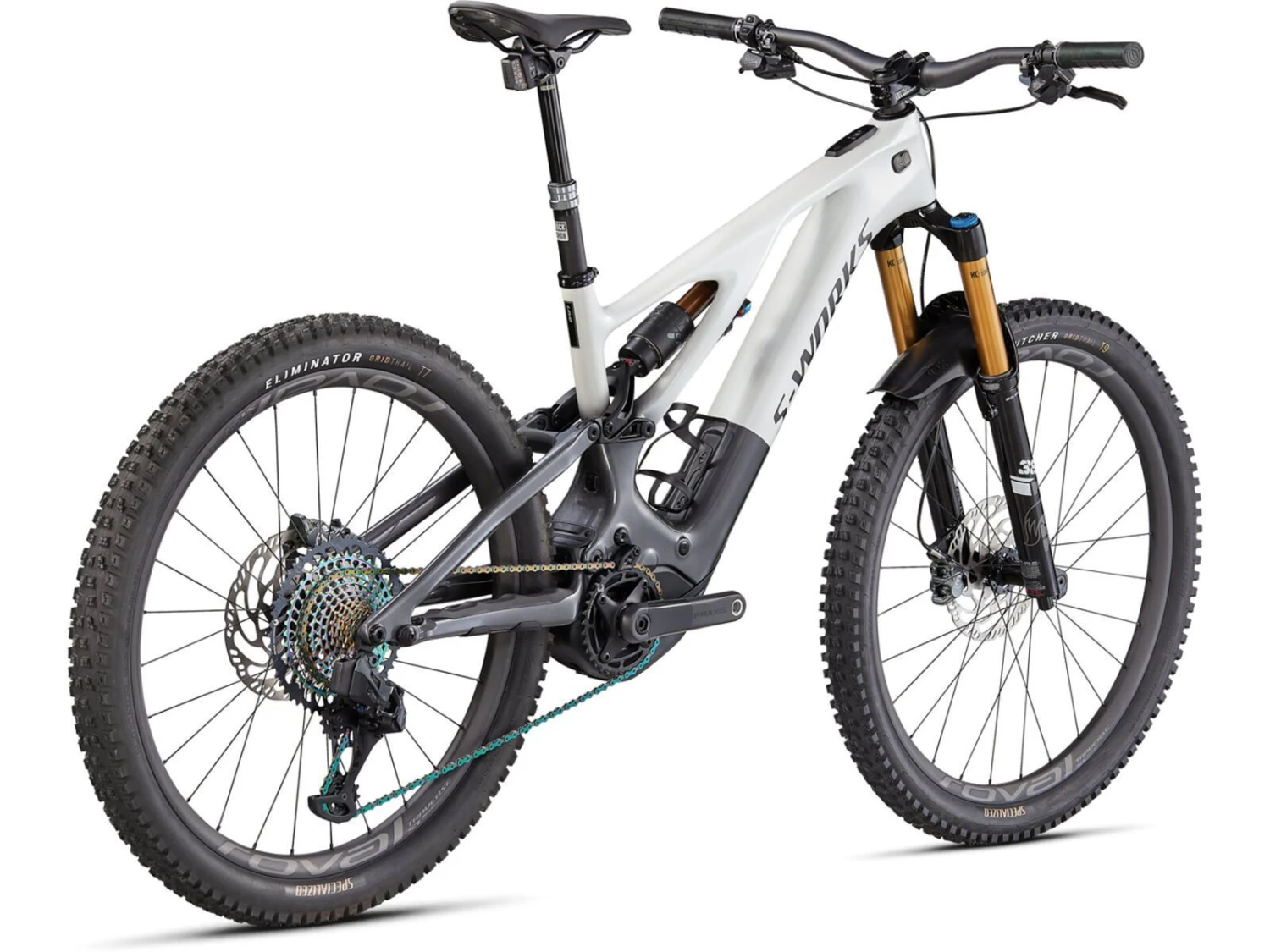 Specialized S-Works Turbo Levo, Metallic White Silver/chrome/dream Silver 3 Specialized S-Works Turbo Levo, Metallic White Silver/chrome/dream Silver – Bild 3