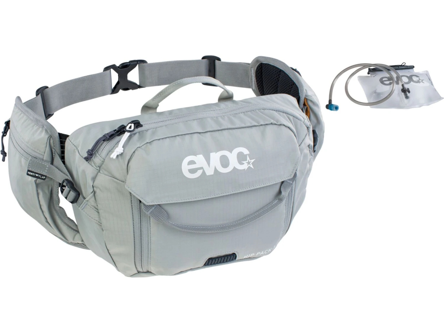 Evoc Hip Pack 3 + Hydration Bladder 1,5, Stone 1 Evoc Hip Pack 3 + Hydration Bladder 1,5, Stone
