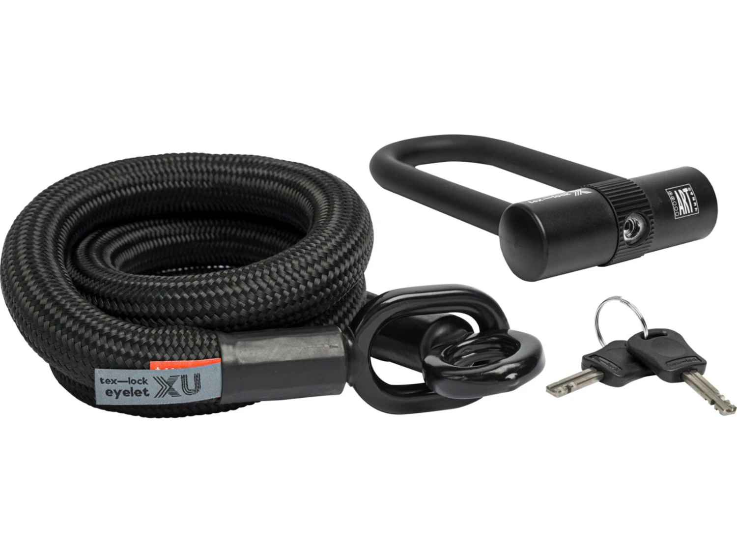 Tex-Lock Eyelet M 120 Cm + X-Lock, Black 1 Tex-Lock Eyelet M 120 Cm + X-Lock, Black