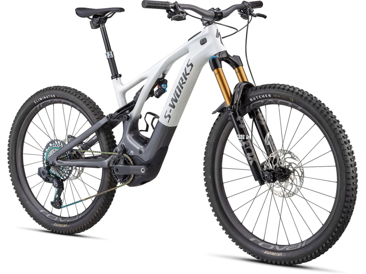 Specialized S-Works Turbo Levo, Metallic White Silver/chrome/dream Silver 2 Specialized S-Works Turbo Levo, Metallic White Silver/chrome/dream Silver – Bild 2