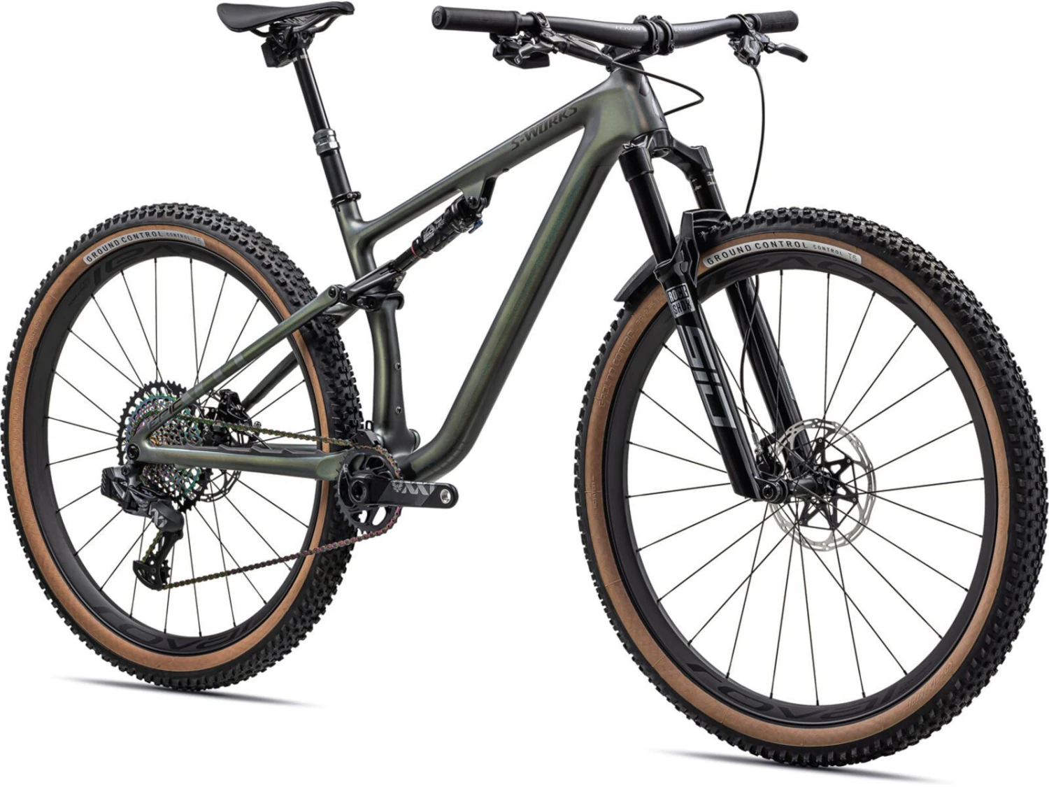 Specialized S-Works Epic Evo RS, Silver Green/white Pearl Tint/black Chrome 2 Specialized S-Works Epic Evo RS, Silver Green/white Pearl Tint/black Chrome – Bild 2